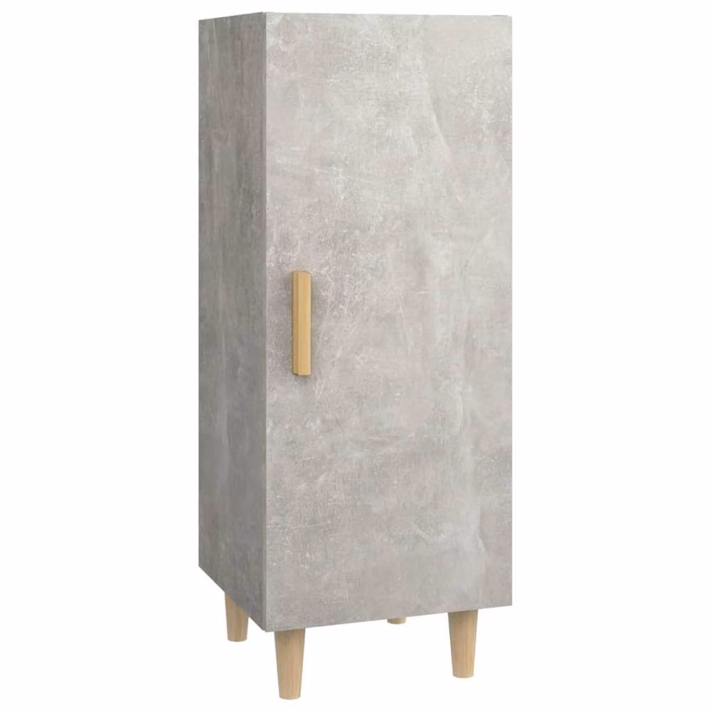 Berkfield Home Sideboard in Concrete Grey, W/D/H: 34.5 x 34 x 90 cm – 2