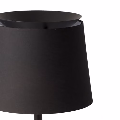 Netlighting Savoy Black Accent Wall Light with Fabric Shade and E27 Socket – 3