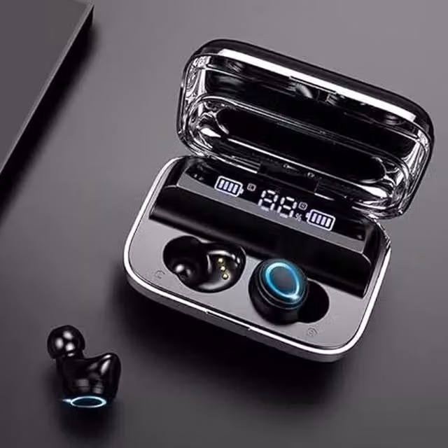 ATS Wireless Bluetooth 5.3 HiFi Stereo Noise Cancelling Earbuds - Black