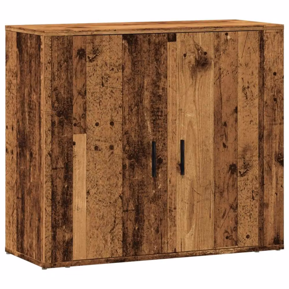 Berkfield Home Old Wood Sideboard in Brown, Engineered Wood, W/D/H: 80 x 33 x 70 cm – 3