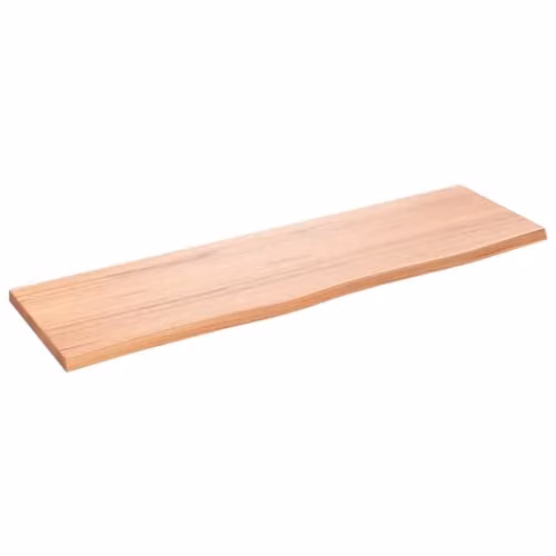 vidaXL Rustic Oak Wall Shelf, Brown, W/D/H: 100 x 30 x 2 cm