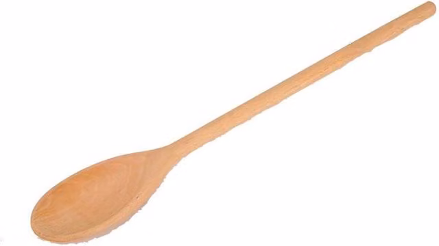 Dexam Extra Long Wooden Cooking Spoon, Brown, 30 cm