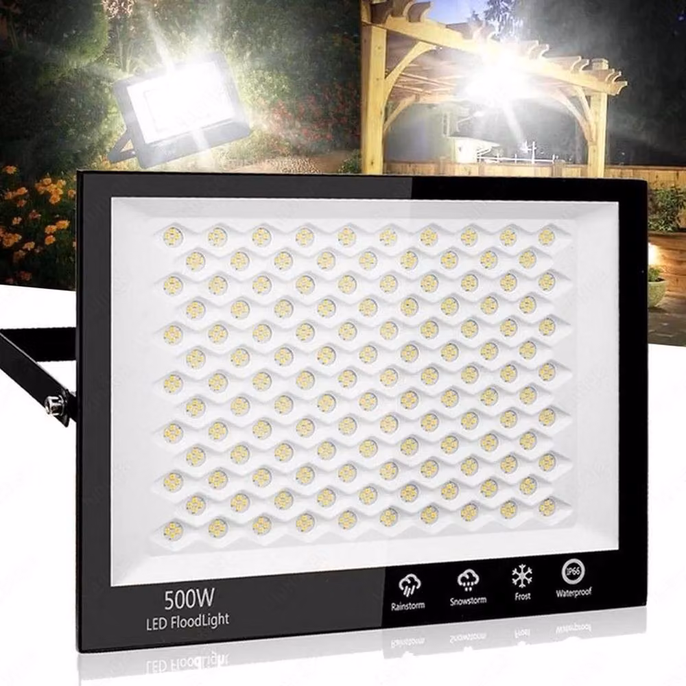 SPETLEK 500W 50000Lm LED Outdoor Security Flood Light in Black – 3