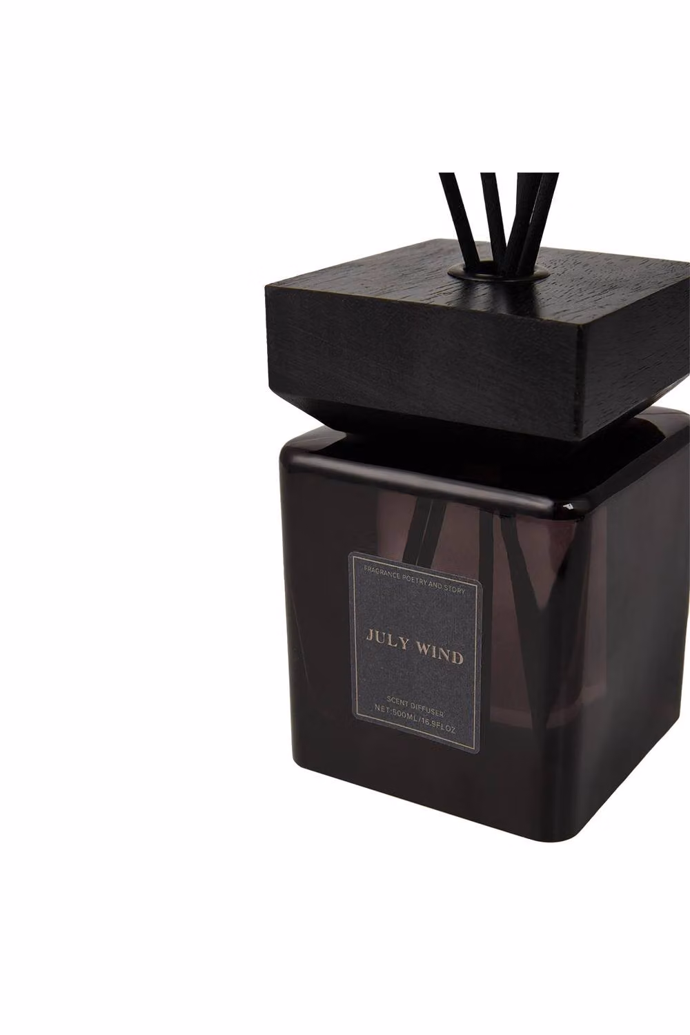 Living and Home Woody Scented Reed Diffuser, 500ml, Black – 3