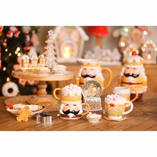 Widdop and Co Santa and Friends Christmas Ceramic Mug in Multicolour Gingerbread Nutcracker Design – 2