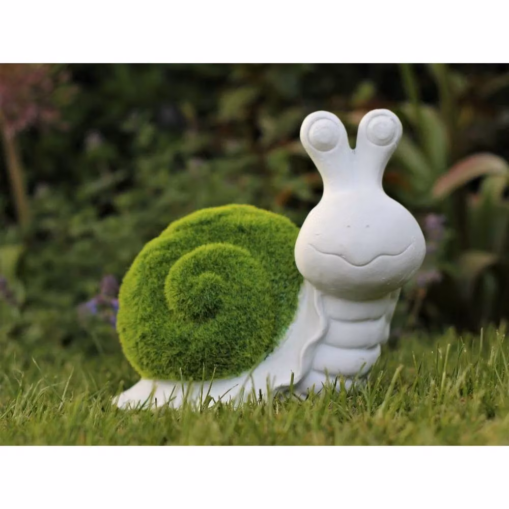 SPETLEK Snail Slug Garden Ornament in Multicolour and White – 2