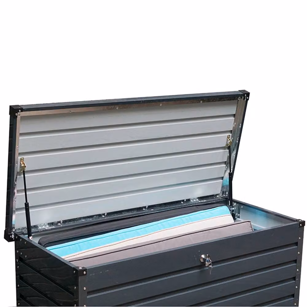 Gr8 Garden Anthracite Grey 420L Metal Garden Storage Box – 5