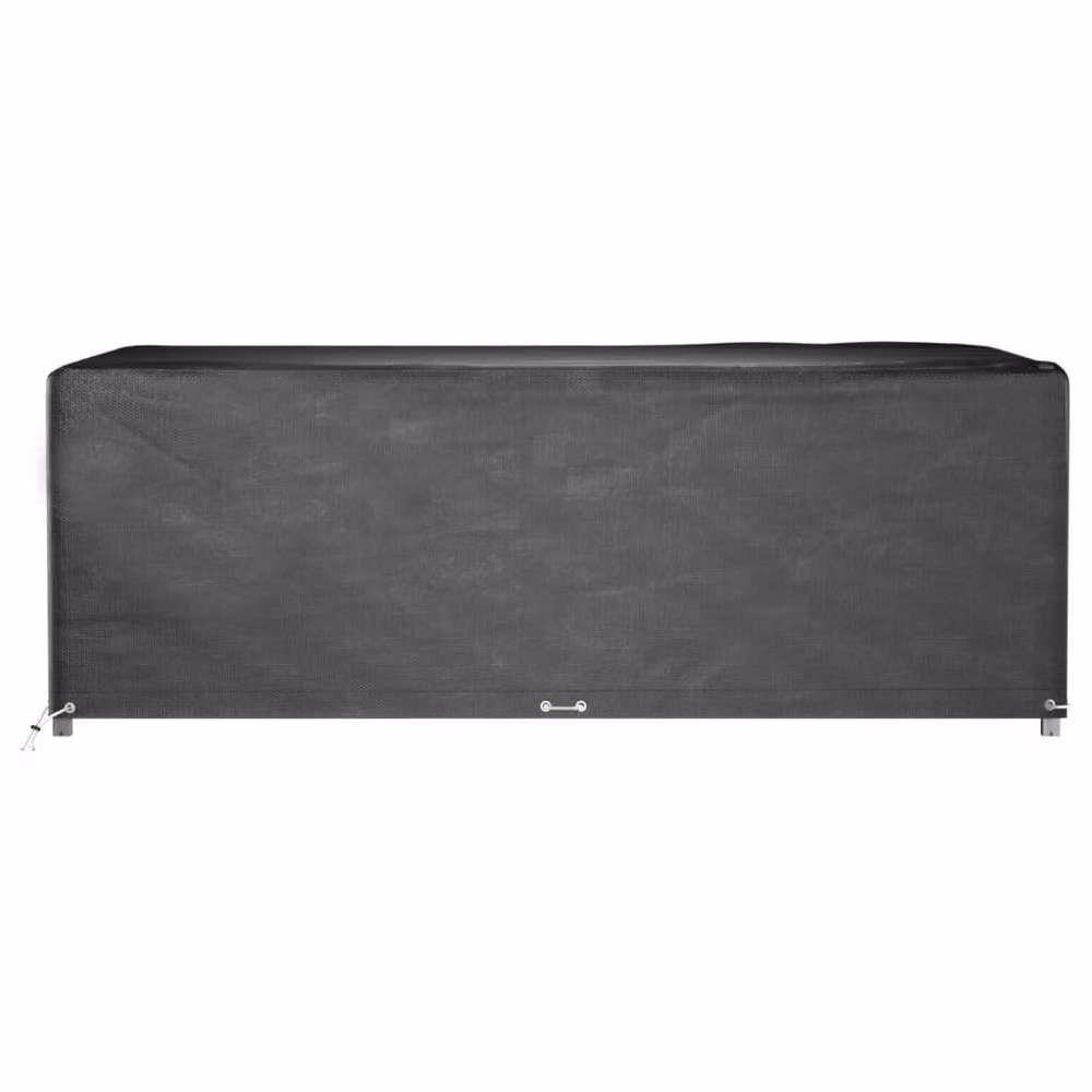 Berkfield Home Water-Repellent Rectangular Garden Furniture Covers, 2 Pack, Black, W/D/H: 240 x 180 x 80 cm – 3