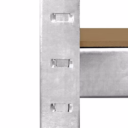Monster Shop E-rax Boltless Metal Shelving Cabinet, Silver, W/D/H: 90 x 40 x 180 cm – 3