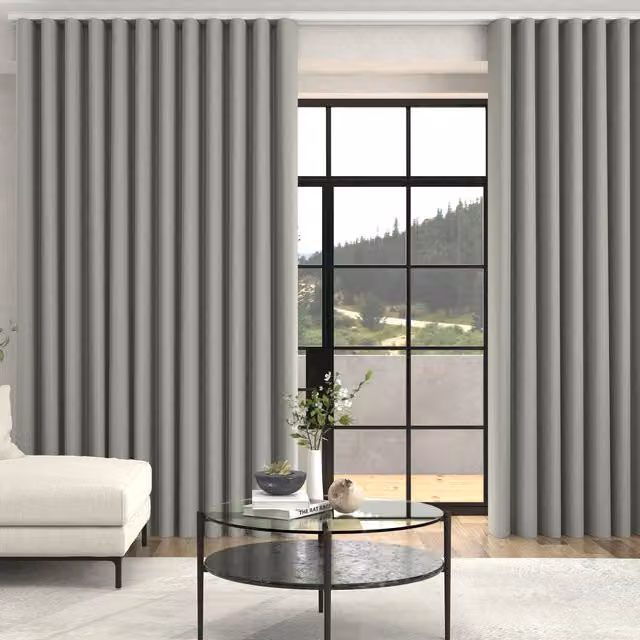 Terrys Arla Soft Texture Made To Measure Blackout Curtains in Grey