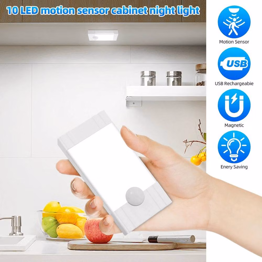 NESTLUNE Wireless Motion Sensor Closet Light in White, 50 cm – 4