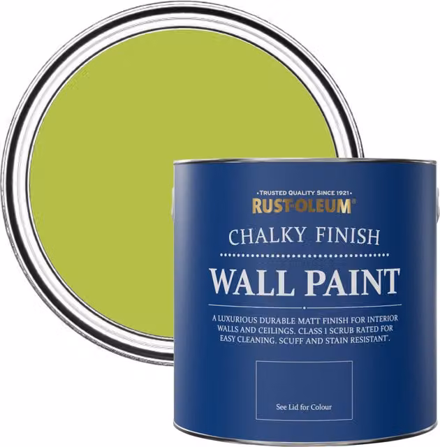 Rust-Oleum Matt Chalky Wall Paint in Green, 2.5L