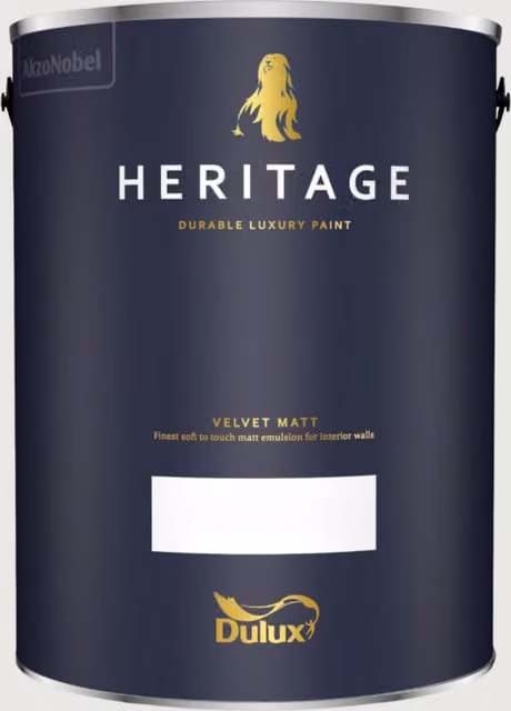 Dulux Trade Heritage Matt Paint in Edelweiss White, 5 l