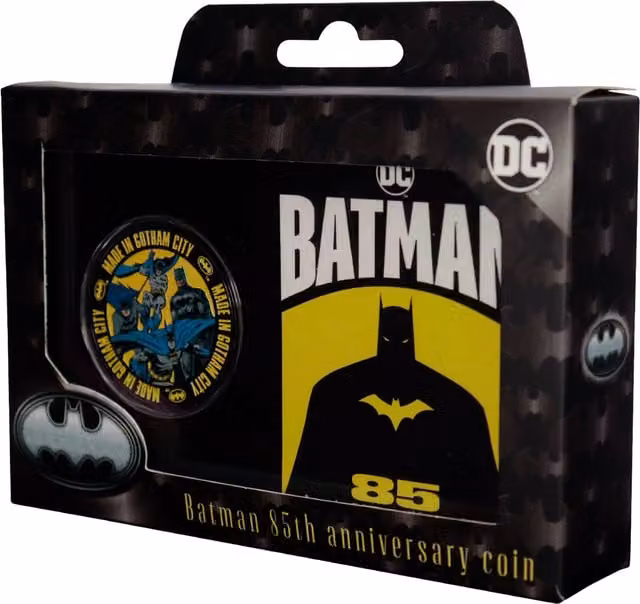 Batman 85th Anniversary Limited Edition Collectible Metal Coin in Multicolour Bronze