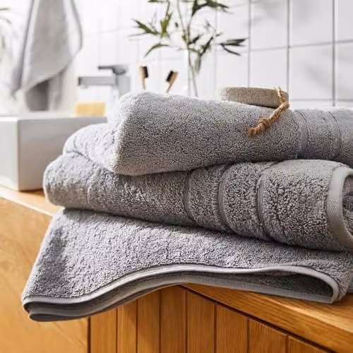 Allure Bath Fashions Luxury Cotton Terry Bath Sheet, Grey, W/H: 150 x 70 cm – 2