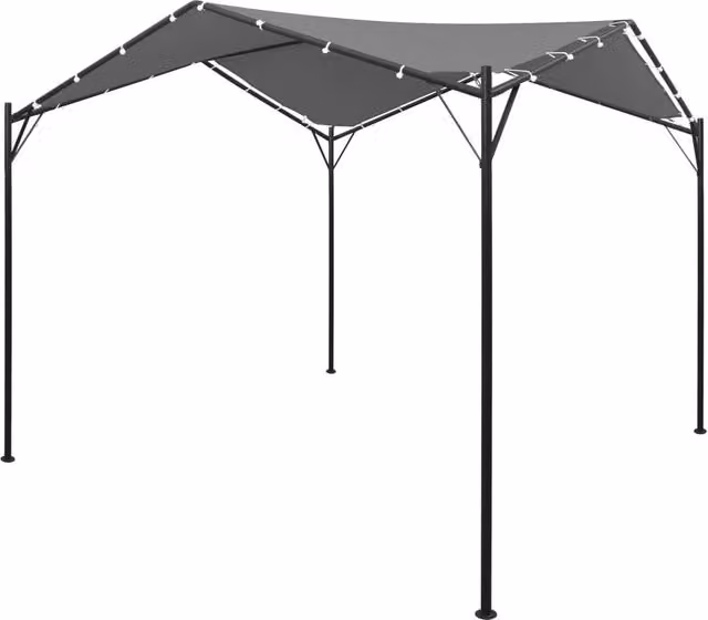 Berkfield Home Anthracite and Black Gazebo W/D: 400 x 400 cm