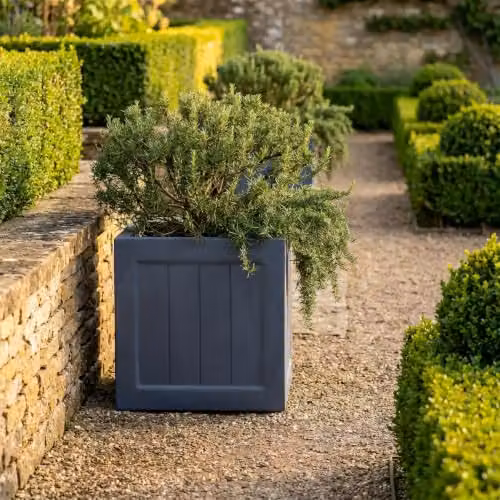 IDEALIST Grey Reinforced Stone Square Planter, 37 cm – 11
