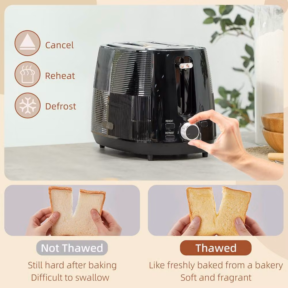 Rolipo Black Kettle and Toaster Set with 1.7L Fast Boil Kettle – 5