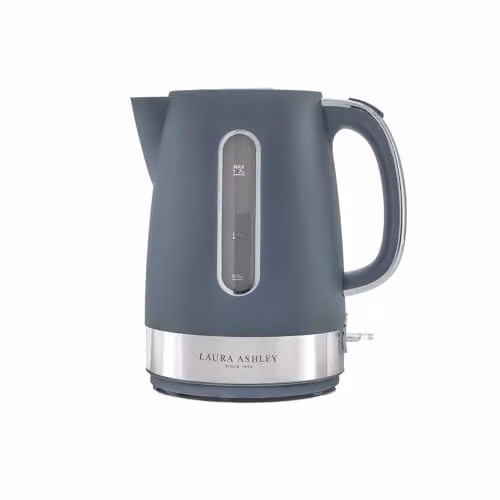 Laura Ashley VQ Stainless Steel Jug Kettle with Limescale Filter and Auto Shut-off, 1.7 l, Blue – 1