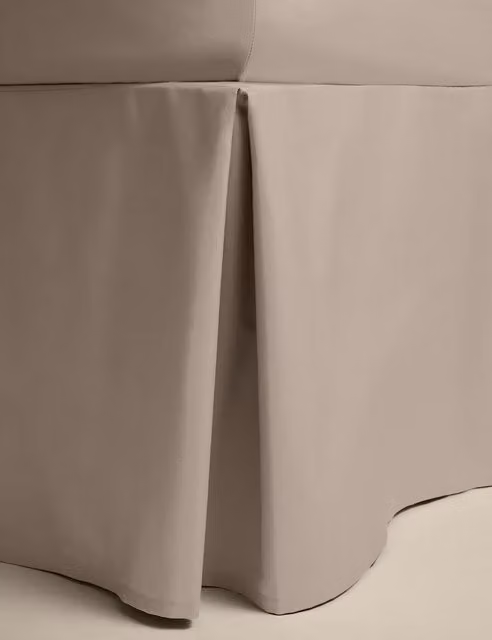 M&S Pure Egyptian Cotton Valance Sheet in Mink