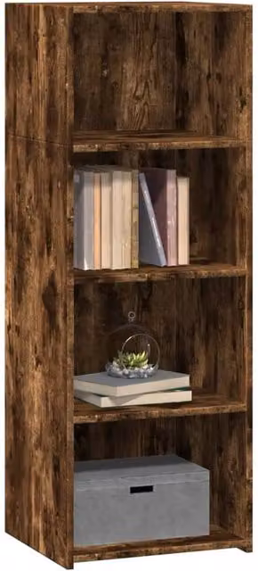 Berkfield Home Smoked Oak Highboard in Brown, W/D/H: 45 x 41 x 124 cm