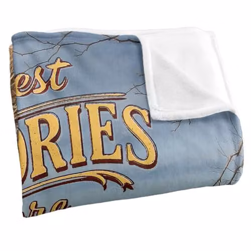 JQ Licensing On The Farm Tractor Super Soft Fleece Throw Blanket, White, W/D/H: 152 x 127 cm – 2