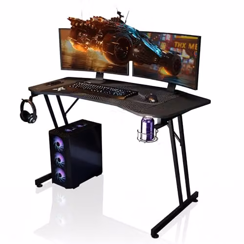 X Rocker Panther Evo Gaming Desk, Black, W/D/H: 120 x 60 x 74 cm – 2