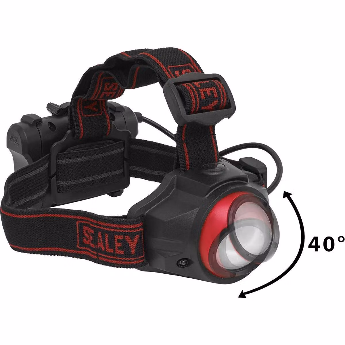 Loops Hands Free Rechargeable Head Torch with 5W COB LED, Dimmer Switch and Auto Sensor in Black, Red and Multicolour – 3
