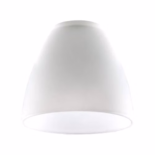 ValueLights Set of 3 White Modern Glass Dome Ceiling Pendant Shades with Reducer Ring, Shade Width: 11 cm
