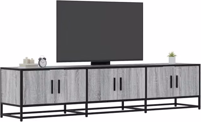 Berkfield Home Grey Sonoma TV Cabinet in Engineered Wood, W: 180 cm, D: 41 cm, H: 35 cm – 1