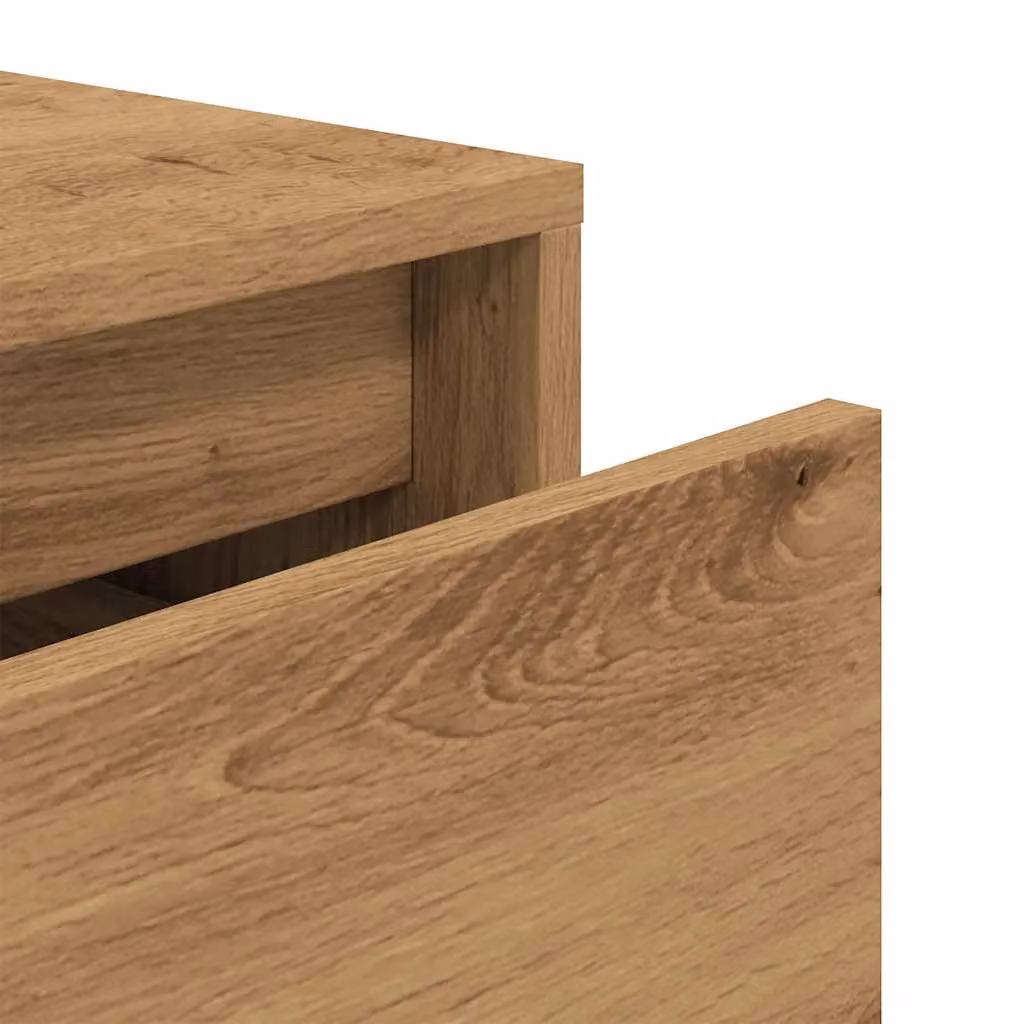Berkfield Home Artisan Oak Box Drawer in Brown, W/D/H: 40.5 x 40 x 40 cm – 2