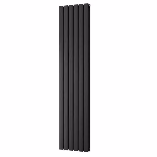 UK Radiators Typhoon Black Vertical Designer Radiator, H: 180 cm, W: 40.8 cm – 2