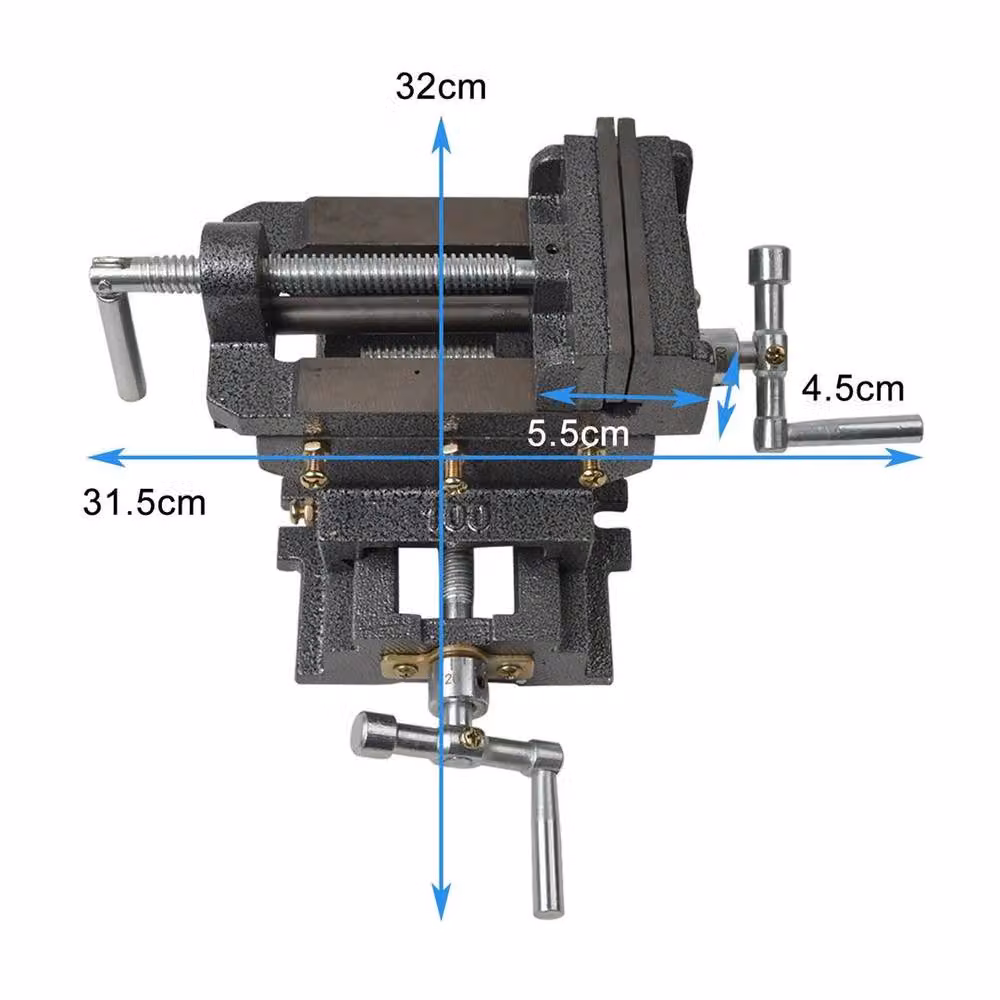SPETLEK Grey Bench Vice Pillar Press and Budget Drill – 4