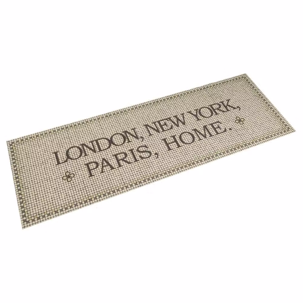 Berkfield Home Capital Washable Velvet Kitchen Rug in Taupe, W: 60 cm, L: 180 cm – 2