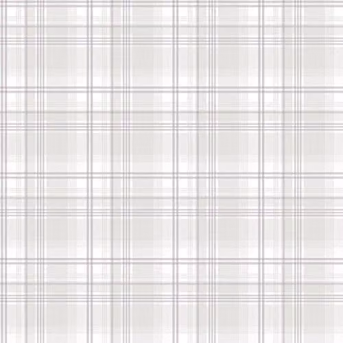 Galerie Nordic Elements Tartan Design Wallpaper, Greige, Roll W: 53 cm, L: 10 m