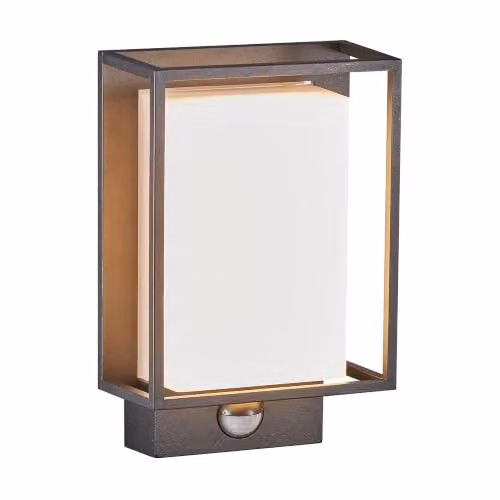 Nordlux Nestor Black Metal Outdoor LED Wall Light with Motion and Dusk Sensor, IP44 – 1
