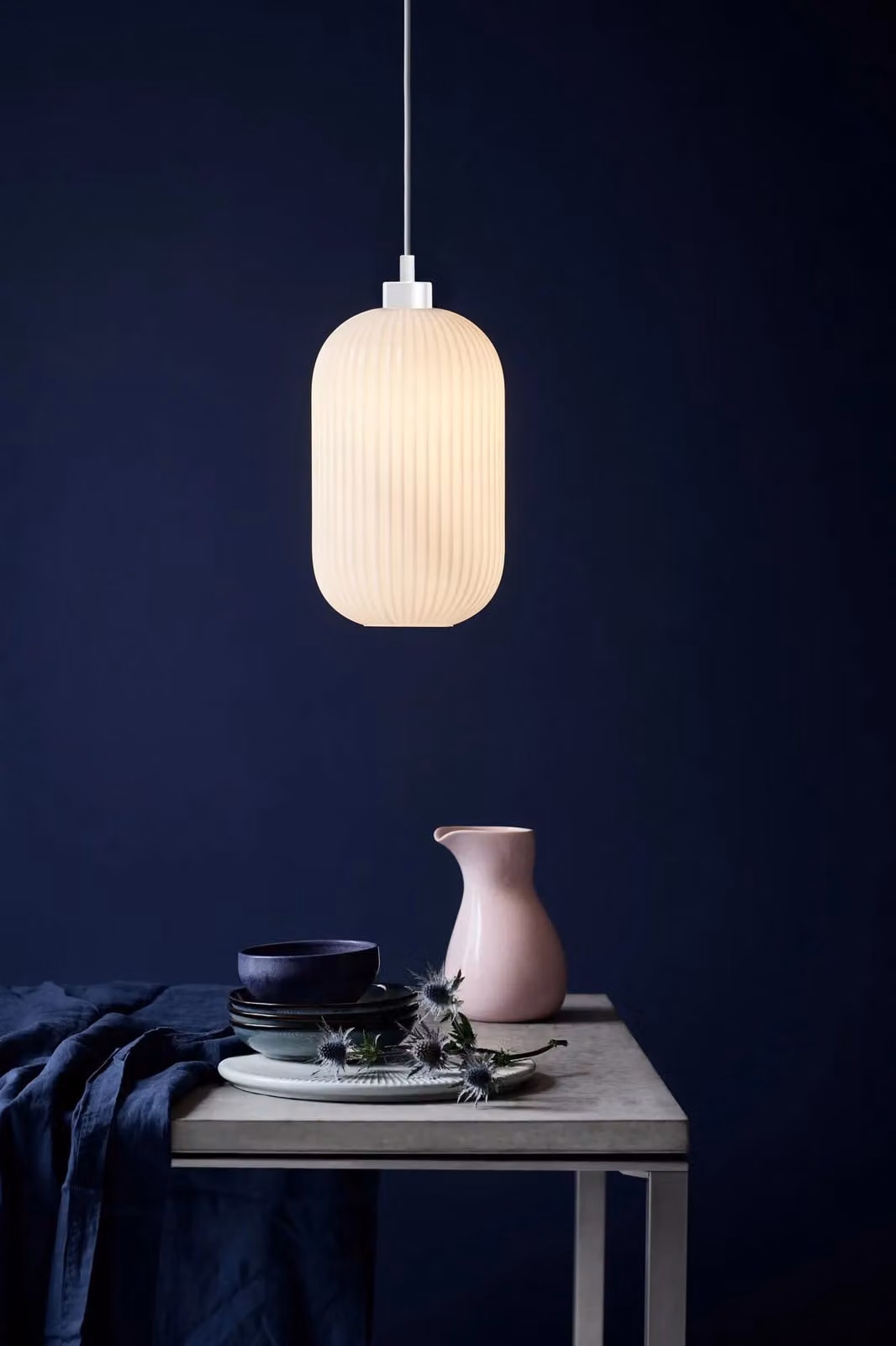 Nordlux Milford Pendant Light in White Glass for Dining Rooms, E27, Diameter: 20 cm – 2