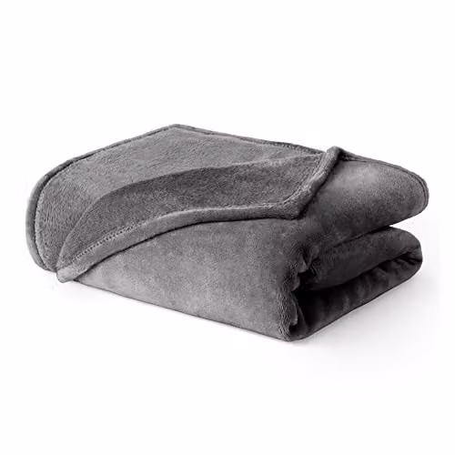 LIVIVO Fluffy Fleece Throw Blanket in Grey, W/D/H: 130 x 150 cm – 6
