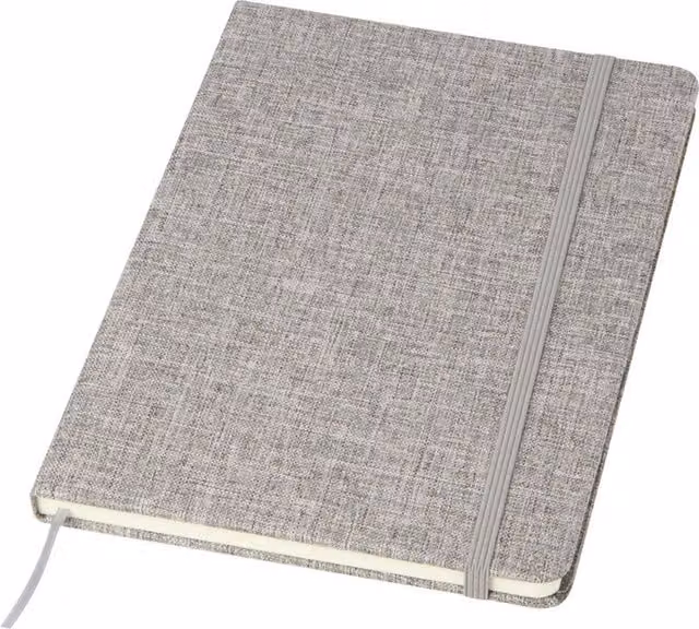 Ramona Cotton A5 Hardcover Notebook in Grey