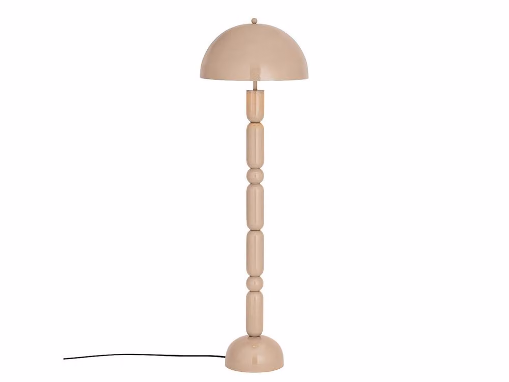 Vente-unique Mushroom Metal Floor Lamp in Shiny Beige, H 147 cm x D 45 cm – 2