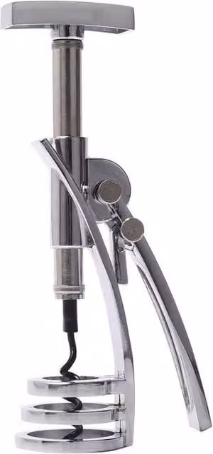 KDMD Mad Man Steampunk Silver Metal Corkscrew