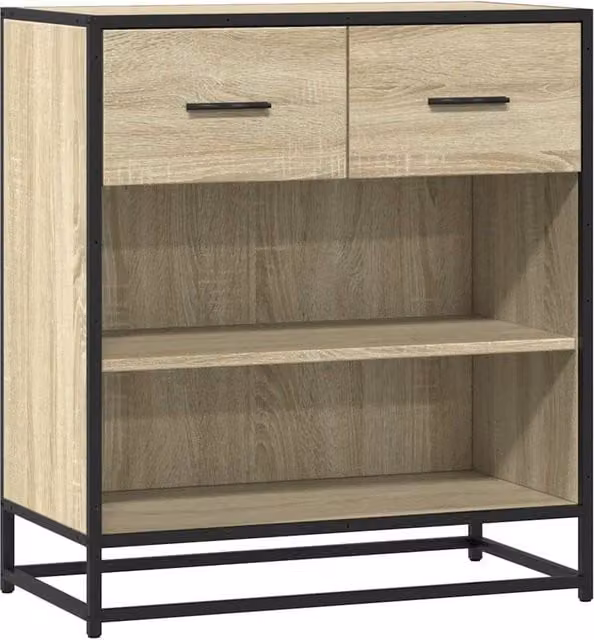 Berkfield Home Sonoma Oak Sideboard in Beige, W/D/H: 68 x 35 x 76 cm – 1