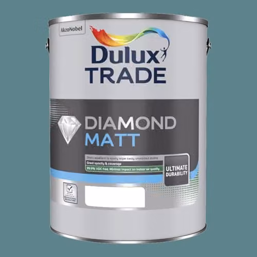 Dulux Trade Diamond Matt Paint in Teal Voyage, 5l