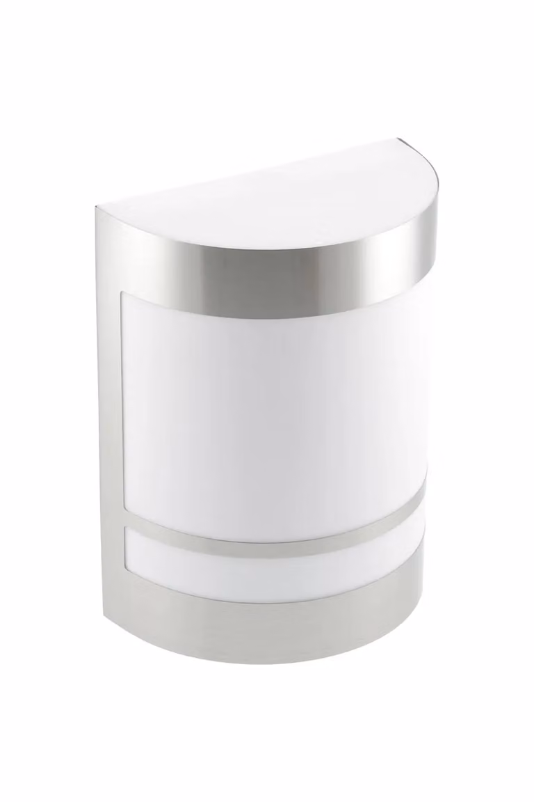 CGC Lighting Kala Stainless Steel Curved Outdoor Wall Light in Silver