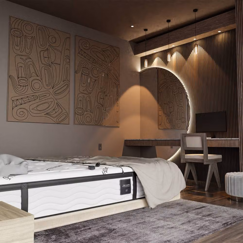 Prime Massage 3000 Hybrid Gel Pocket Mattress in White, W/D/H: 180 x 200 x 30 cm – 2
