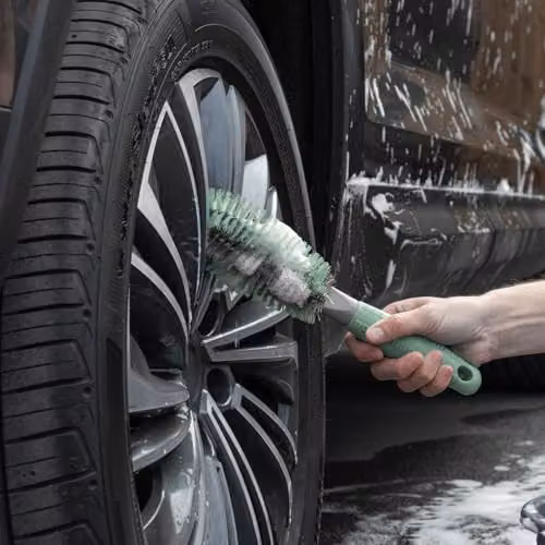 JVL Loop Car Cleaning Brush in Green and Multicolour – 3