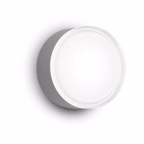 Ideal Lux Urano Round Flush Ceiling Light in Anthracite and Black – 1