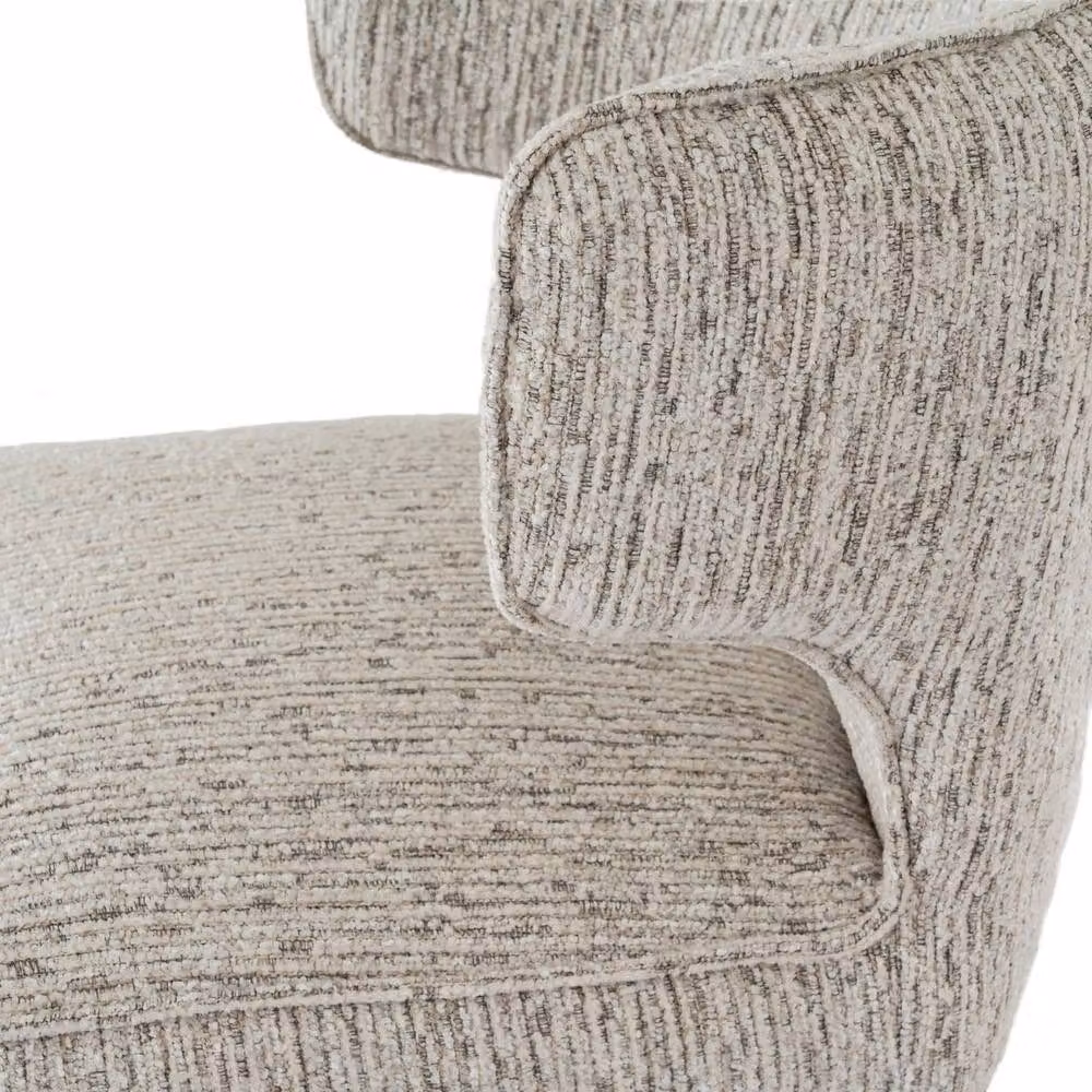 Lemon Pavilion Furniture and Decor Avia Mist Indoor Dining Chair in Grey Wood and Fabric, W: 61 cm, D: 56 cm, H: 81 cm – 2