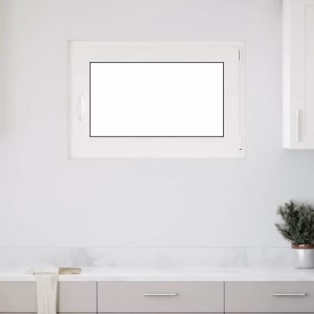 Berkfield Home RISOR Basement Tilt and Turn Window, DIN Right, White, W: 90 cm, H: 50 cm