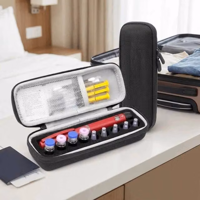 KORVIXA 9 Slot Insulin Vial Storage Case in Black – 1